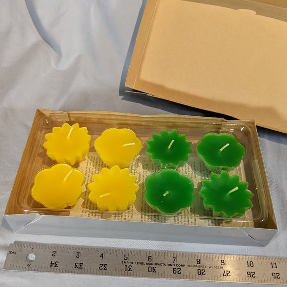 PartyLite Other - NIB! Rare! PartyLite Floater Candles F1000 Lemon & Kiwi ,Yellow & Green Flowers